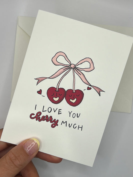 "I Love You Cherry Much!" Greeting Card