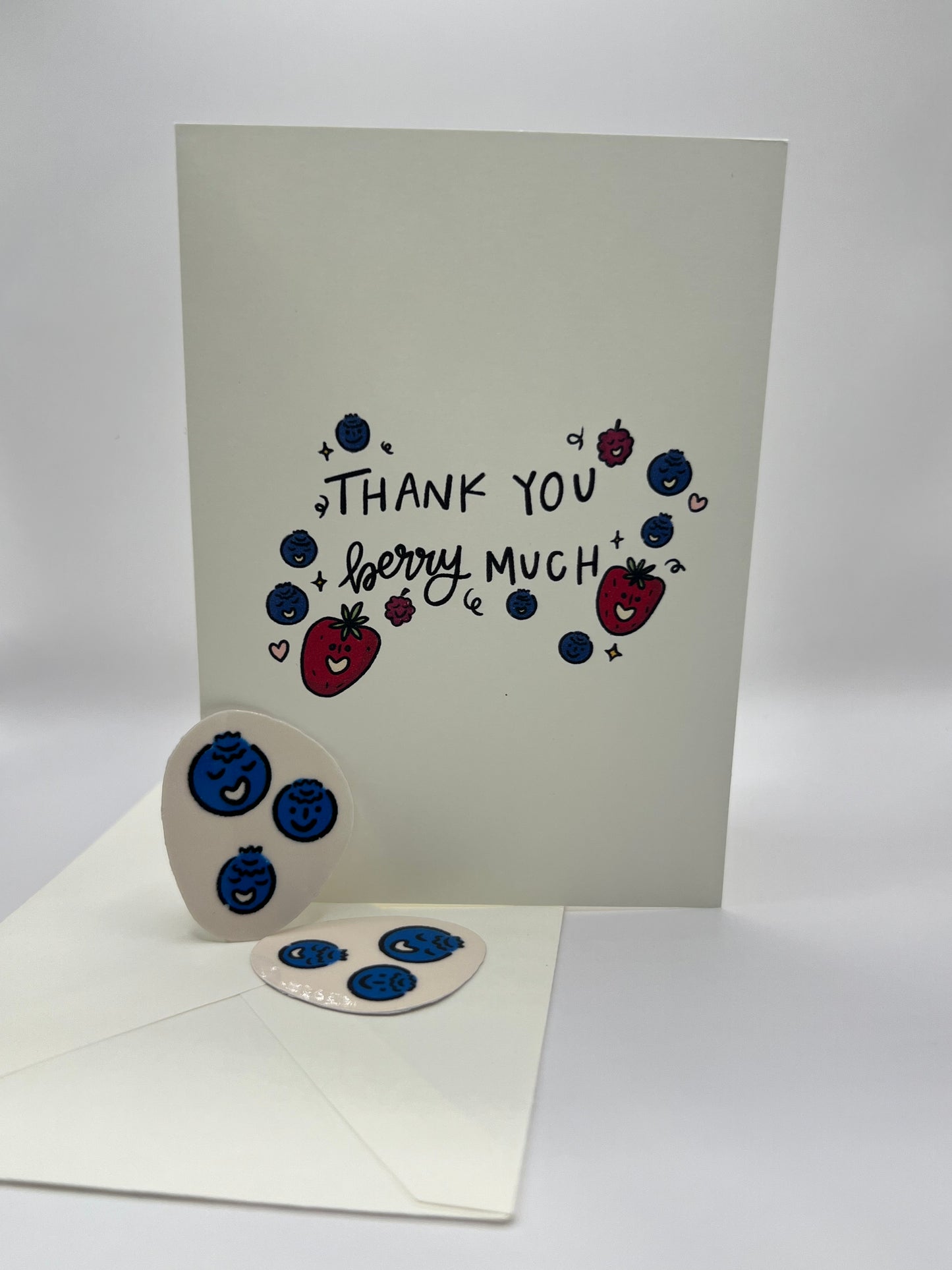 "Thank You Berry Much" Greeting Card