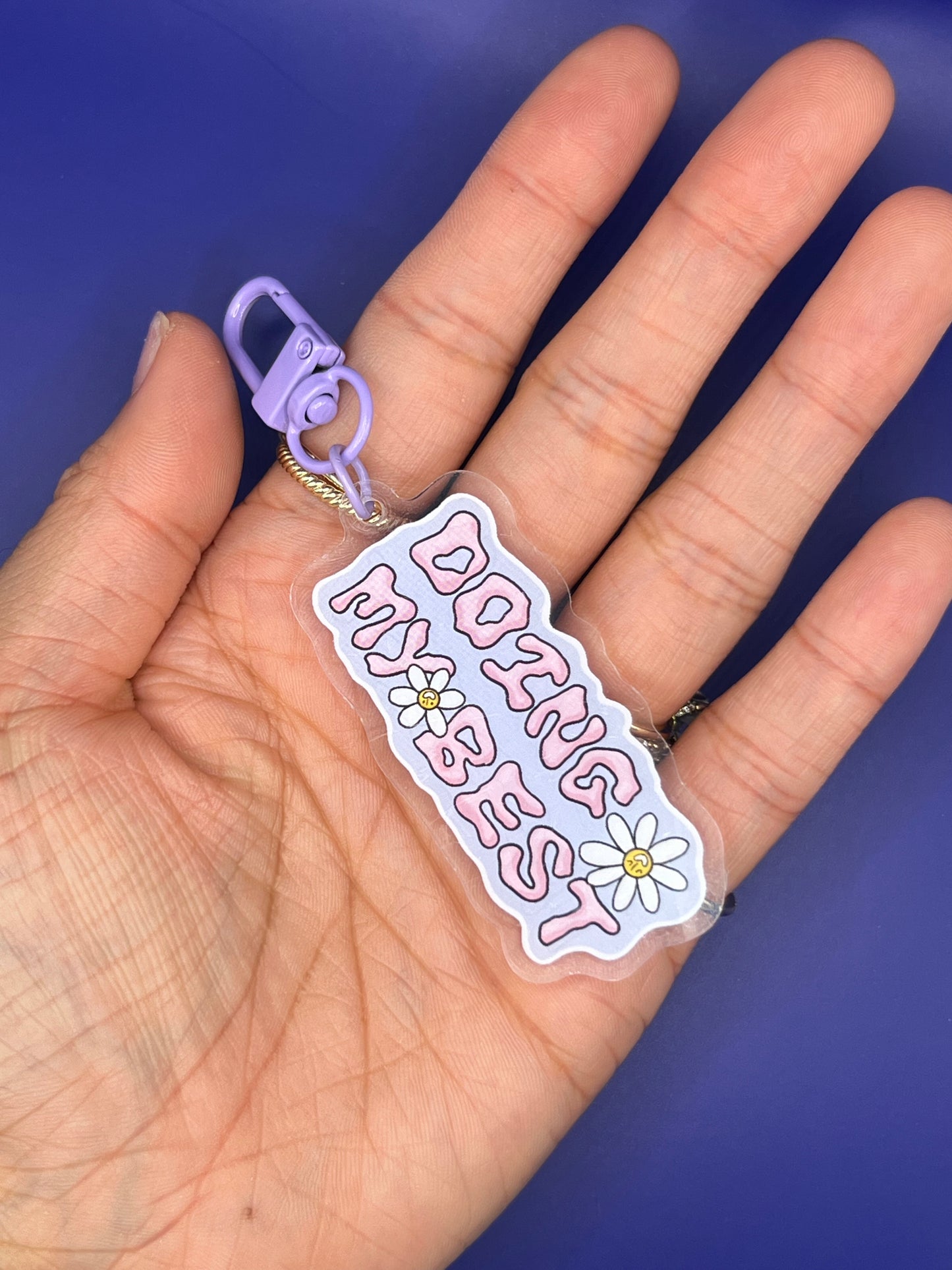 "Doing My Best" Acrylic Keychain