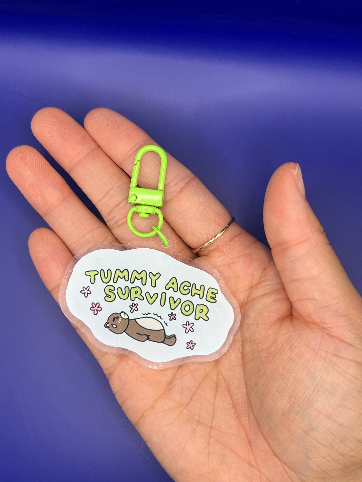 "Tummy Ache Survivor" Acrylic Keychain